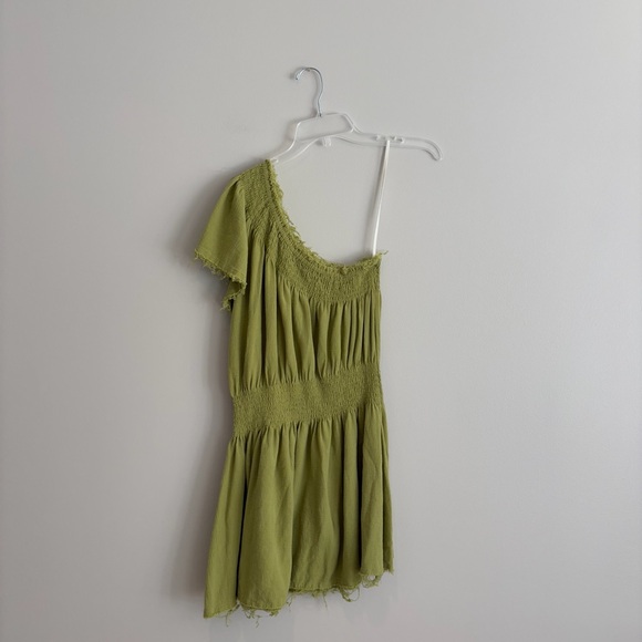Free People Dresses & Skirts - Free People Gauzy One Shoulder Dress Size S